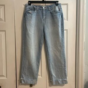 L'AGENCE Fontana  Women Light Wash cropped jeans pale blue label size 30